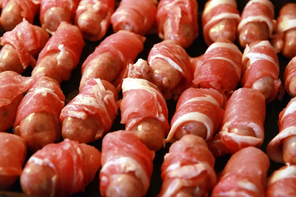 Pigs in blankets just missed out on the number two spot by a decimal place (