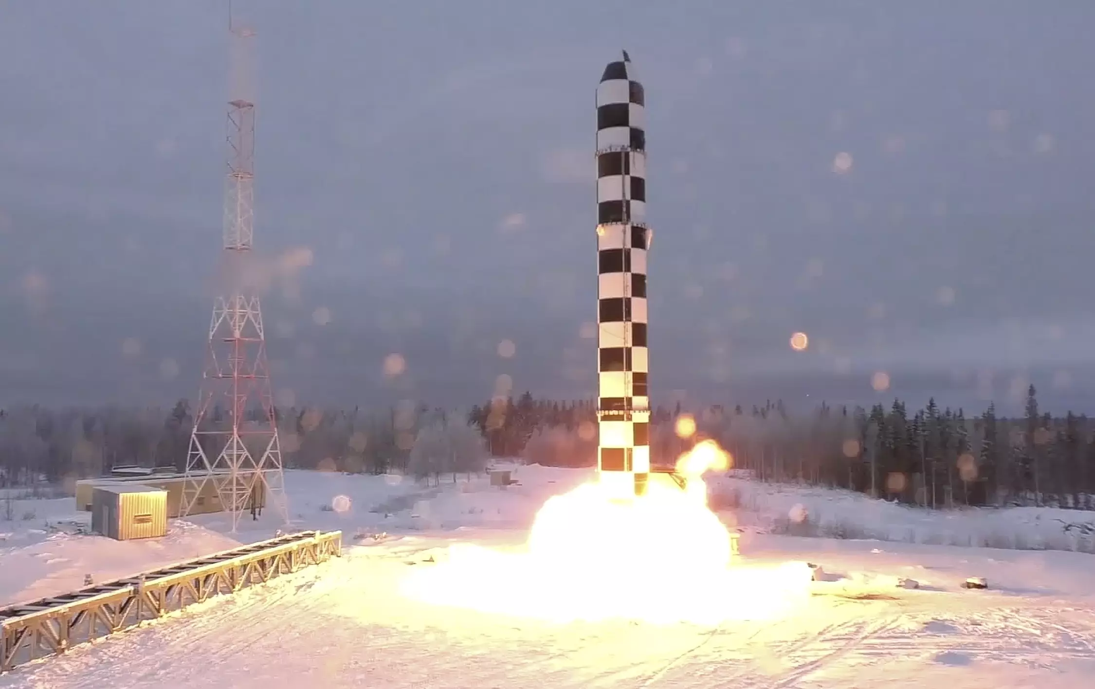 Russia's Sarmat missile launch.