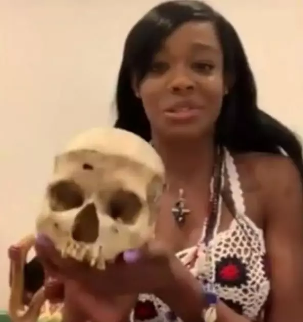 Azealia Banks says she has a the skull of a child.
