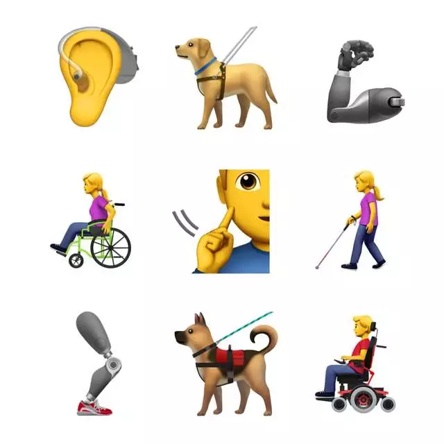 Apple's new emojis are inclusive for people with disabilities (
