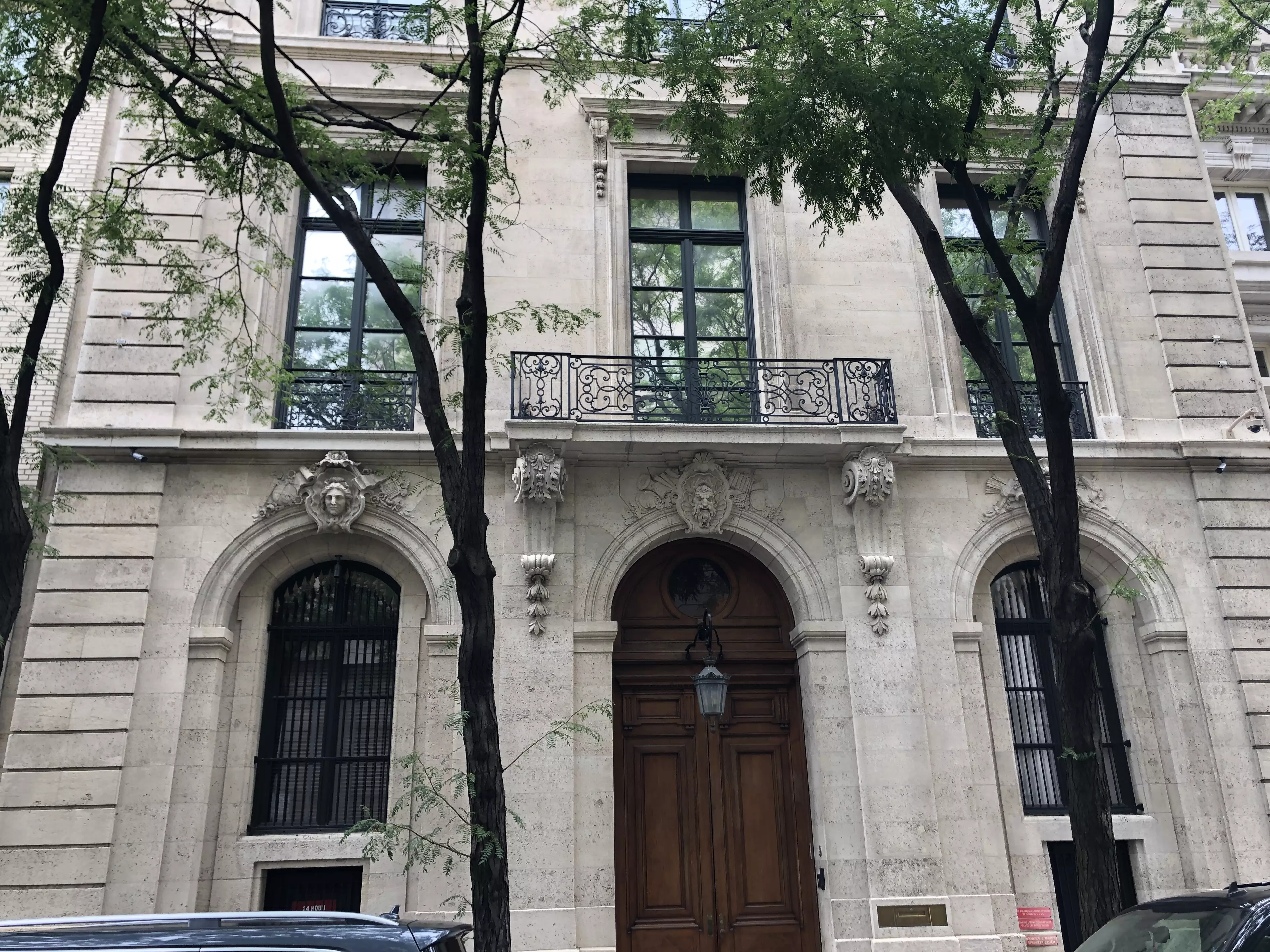 Epstein's New York mansion, where he is believed to have abused dozens of young girls (
