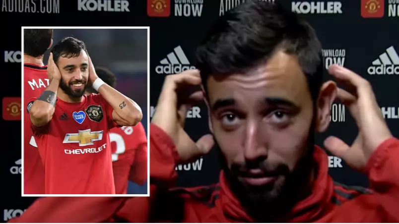 Manchester United Star Bruno Fernandes Explains Meaning Behind His 'Hands Over His Ears' Goal Celebration