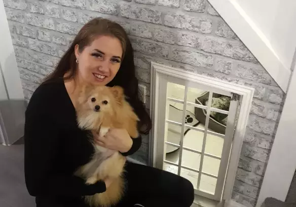 Devoted Pet Owner Builds Miniature Dog House For Just £60