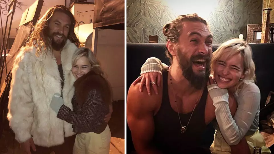 Jason Momoa Praises 'Game of Thrones' Costar Emilia Clarke's Bravery After He Feared He 'Nearly Lost' Her After Aneurysm