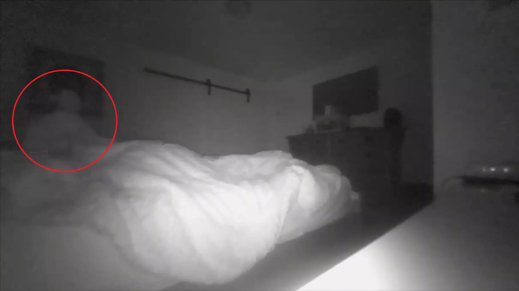 Video Footage Shows 'Ghost' Moving Around In Sleeping Man's Bedroom
