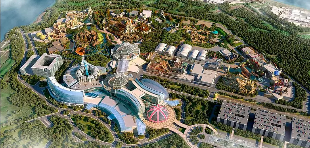 A previously released image shows an ariel shot of the resort (