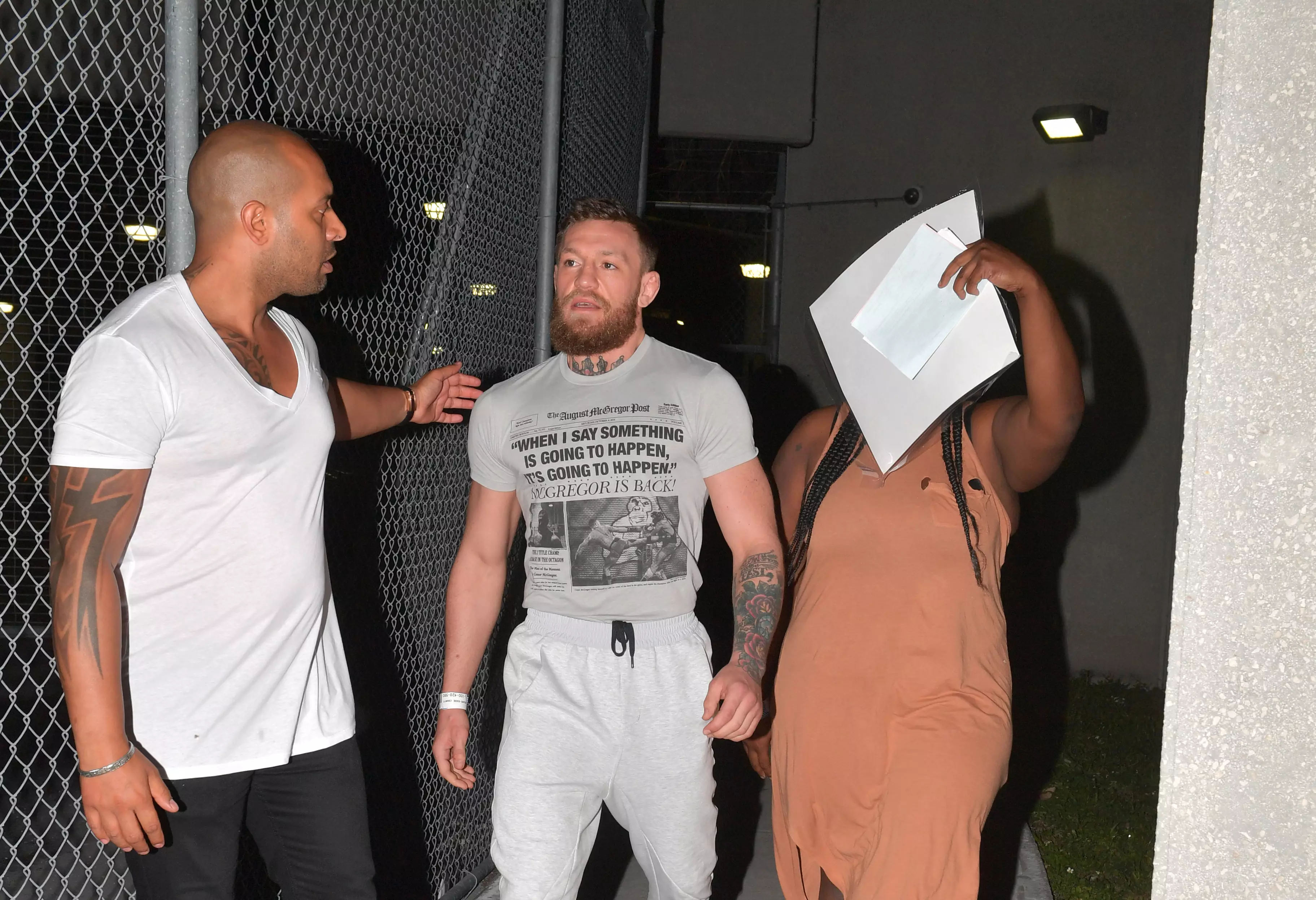 McGregor after being released from jail in Miami in March 2019. Image: PA Images