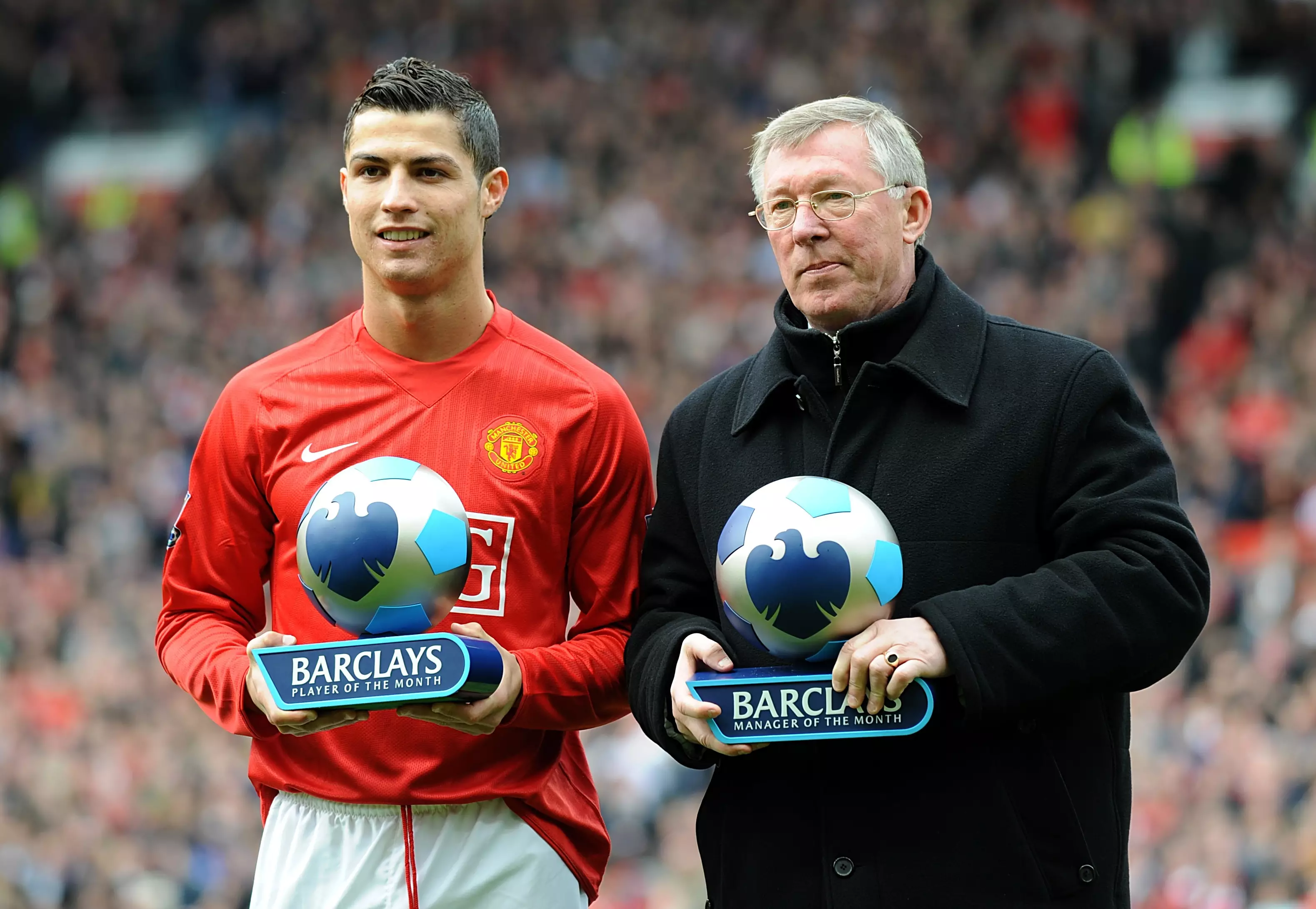 Ronaldo and Sir Alex won a slew of awards together. (Image