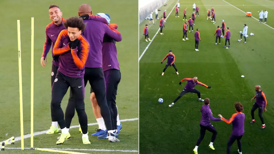 Training at Manchester City will look a lot different to this. Image: Manchester City