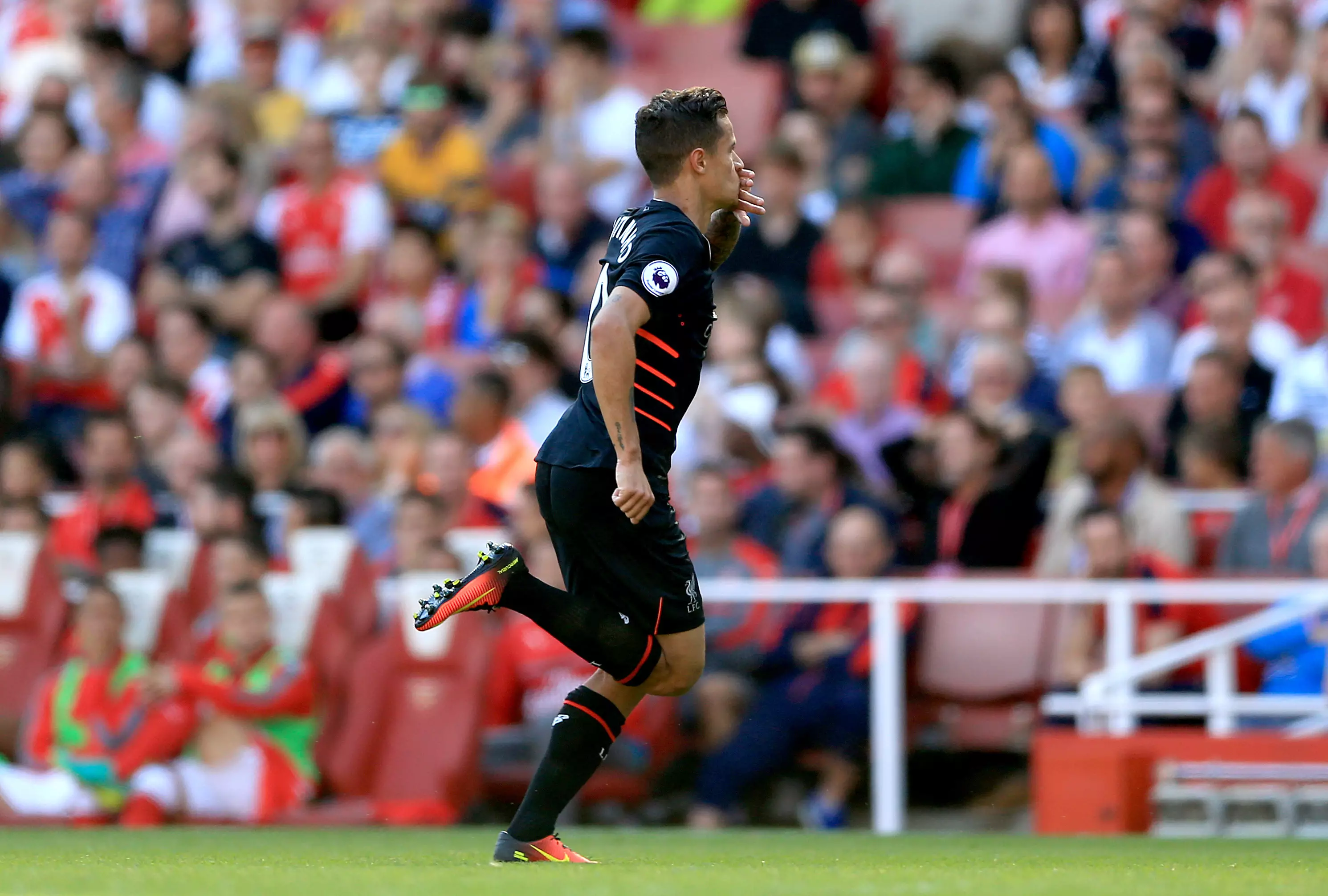 WATCH: Philippe Coutinho Scores Incredible Free Kick Against Arsenal