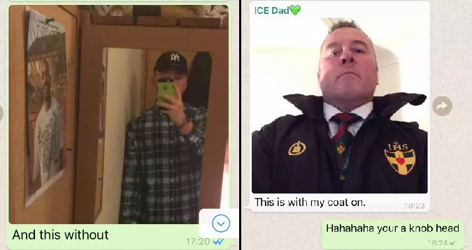 Dad Mugs Son Off In Family WhatsApp Group Chat