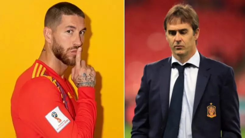 Sergio Ramos Tweets Following The Sacking Of Spain Manager Julen Lopetegui