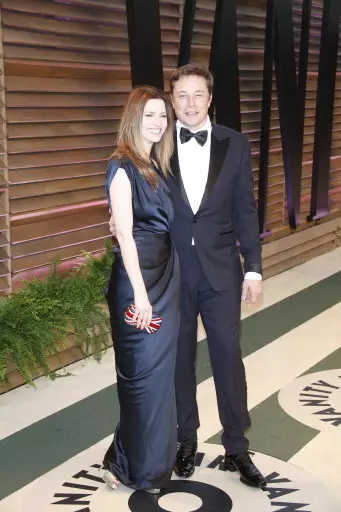 Musk with twice ex-wife Talulah Riley.