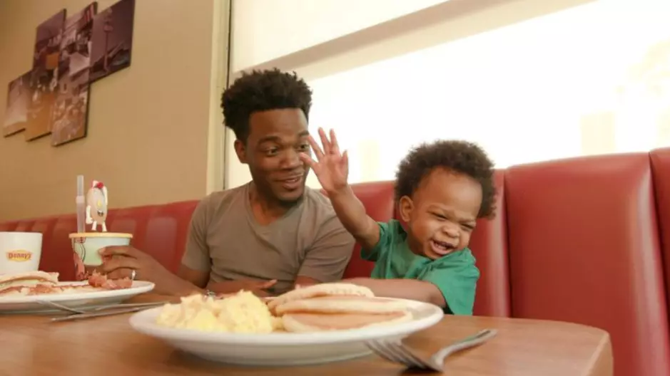 Dad And Toddler Whose Conversation Went Viral Are Starring In Denny's Advert