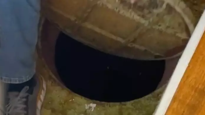 Woman Finds Bomb Shelter Hidden Under Manhole Cover