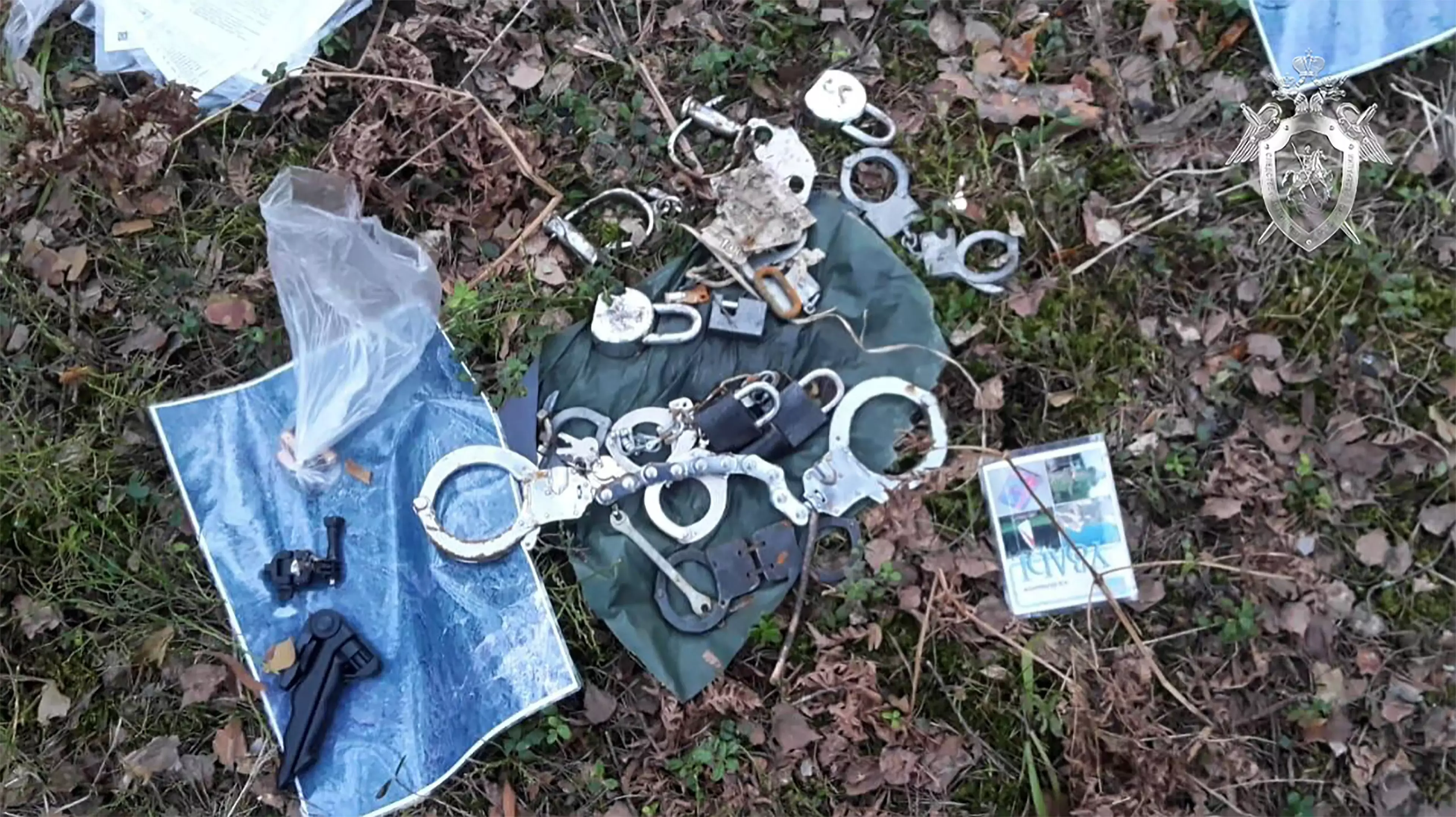 Police found a number of padlocks and chains near the body.