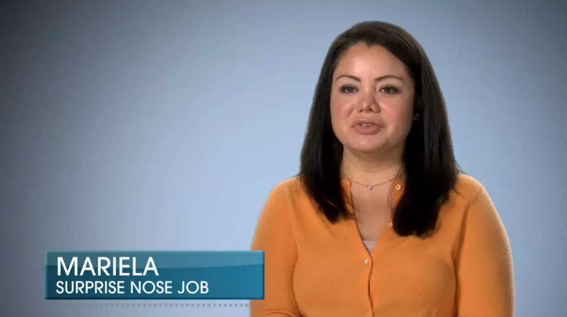 Mariela appeared on E! Entertainment makeover series Botched.