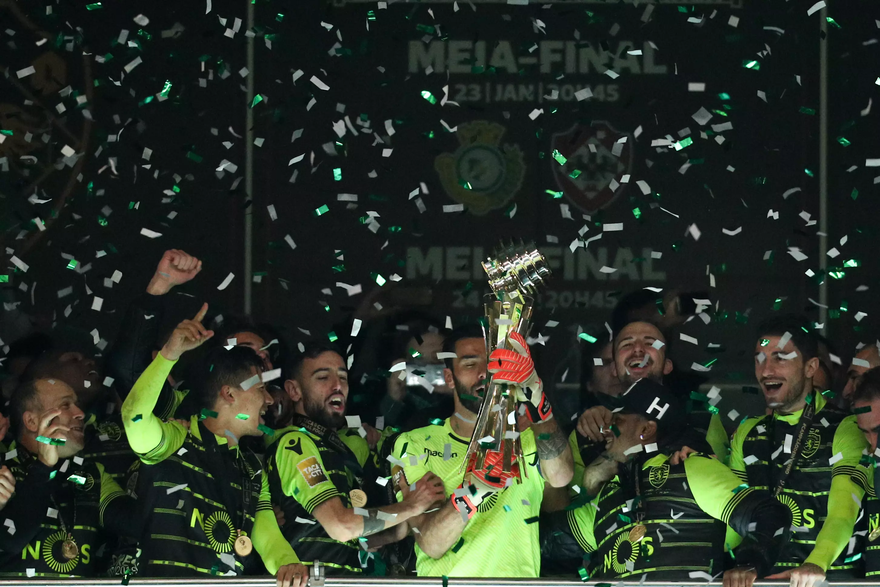 Patricio with the Portuguese League Cup. Image: PA Images.