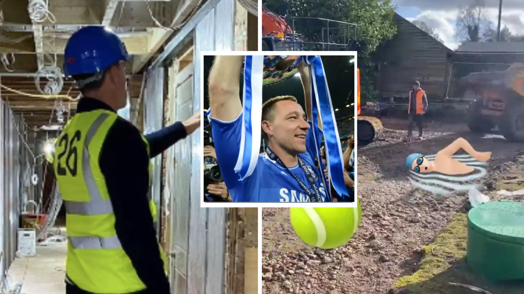 John Terry Showed Fans Around His House Development In Hi-Vis Jacket With Squad Number