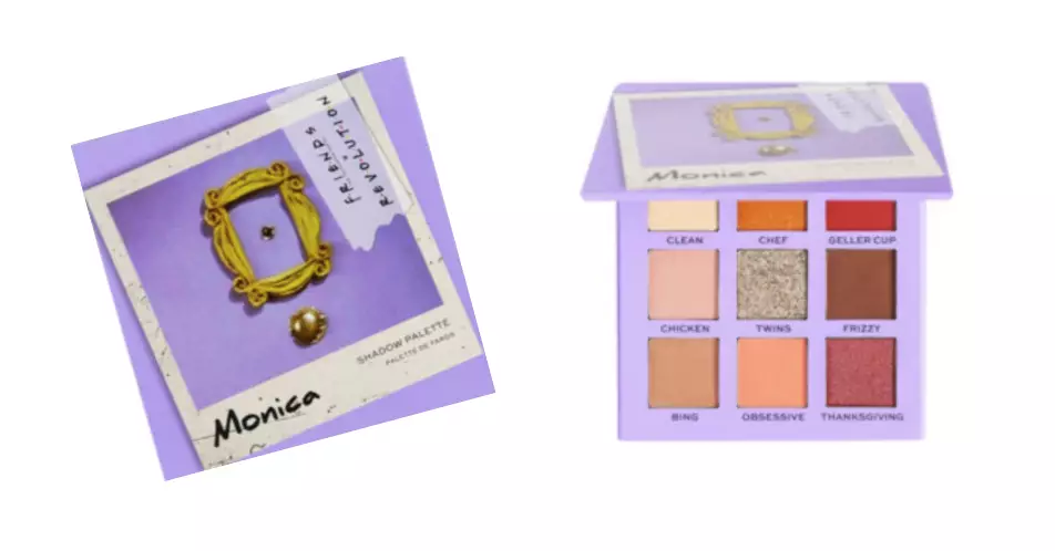 Monica's palette mentions 'clean' and the 'Geller cup' (