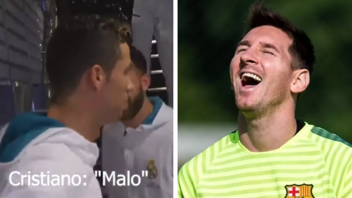 Cristiano Ronaldo Aims Joke At Lionel Messi Before 7-1 Win