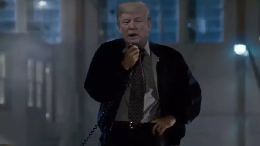 Donald Trump Tweets Bizarre Clip Of Himself Edited Into Independence Day