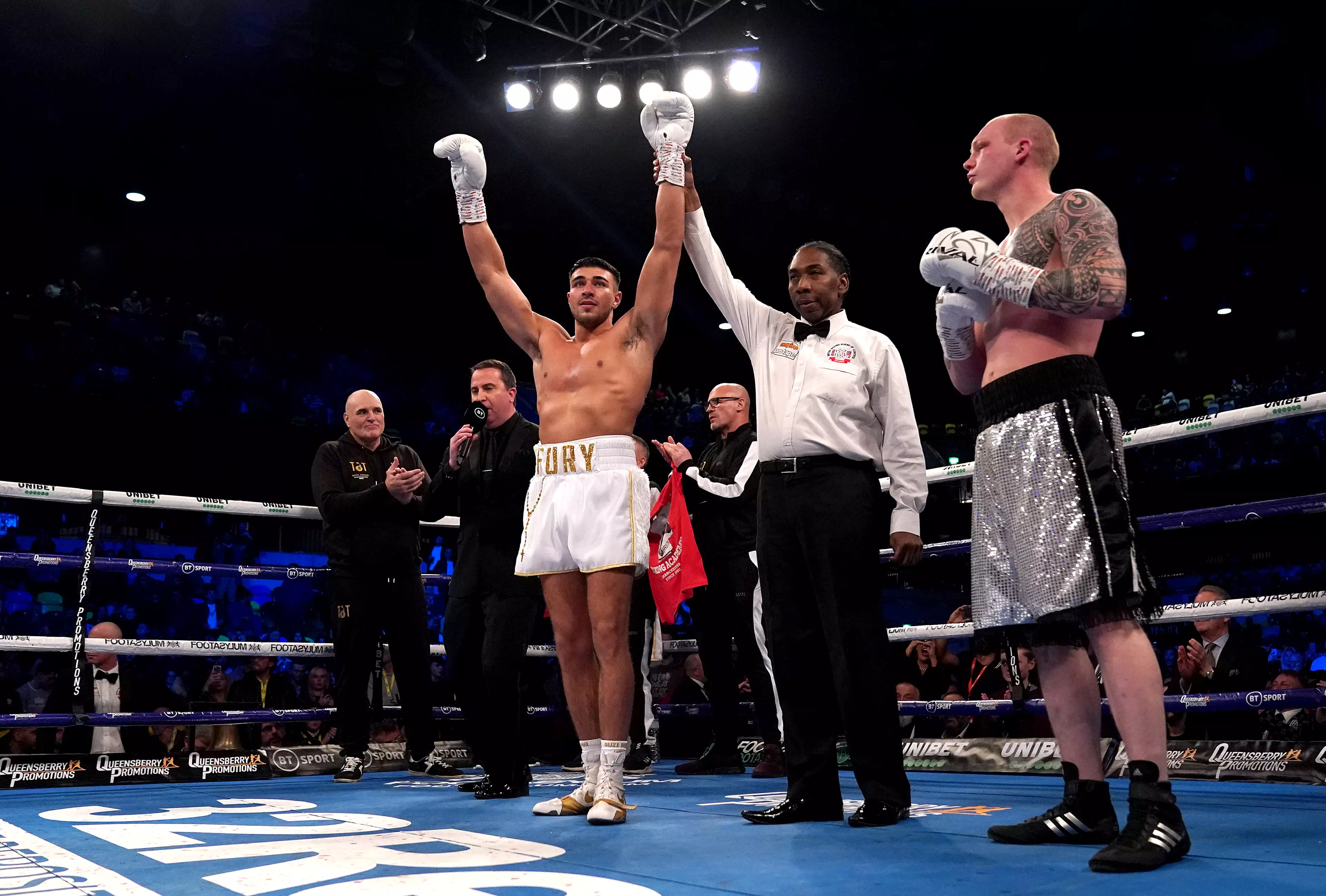 Tommy Fury was victorious inside 62 seconds on his return to boxing