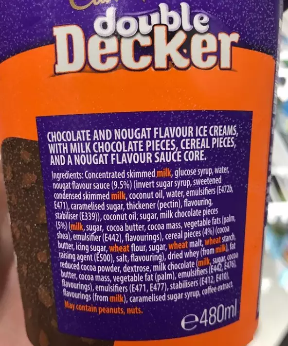 The Double Decker ice cream even has a chewy nougat core.