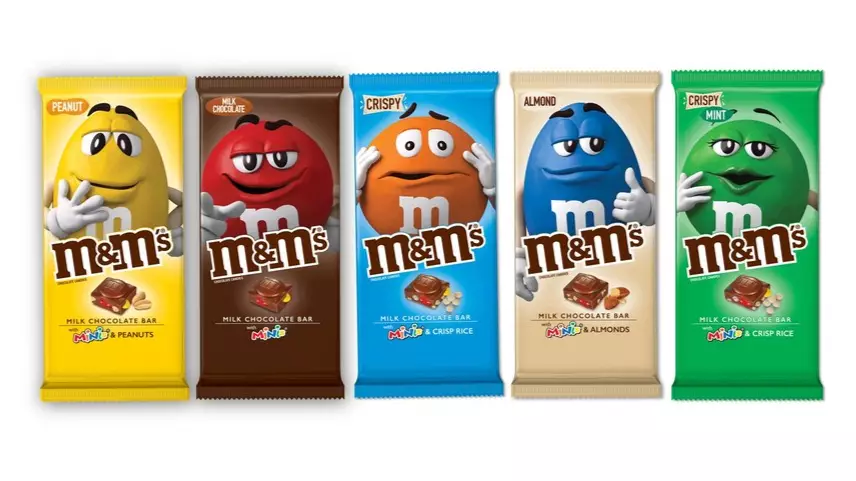 ​A Whole Range Of M&M's Chocolate Bars Are Being Released In December
