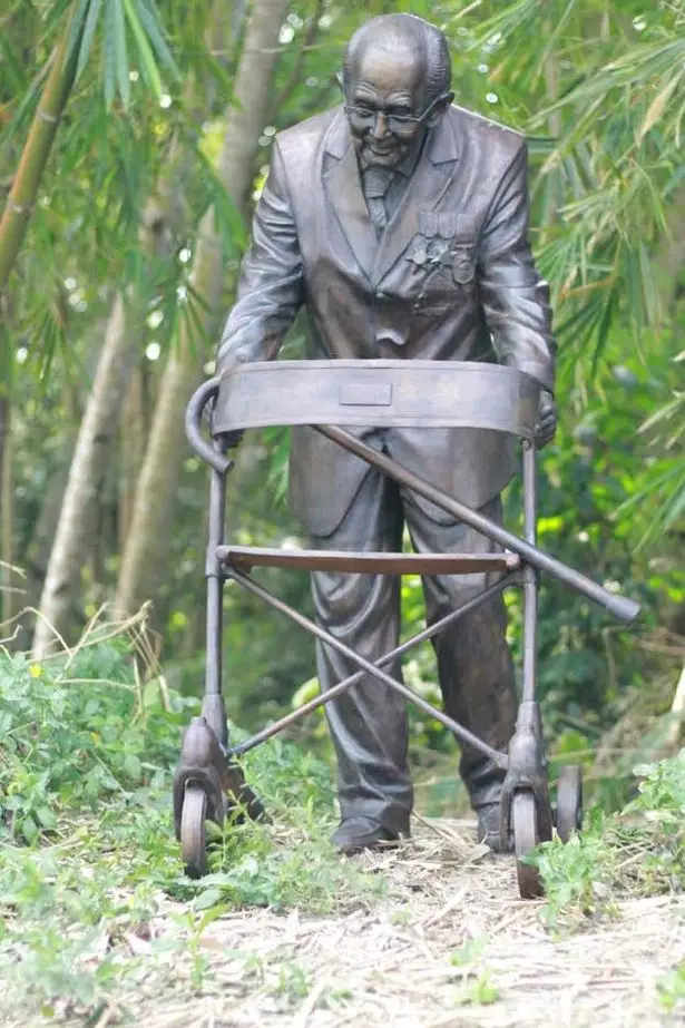 The statue was built in Indonesia.