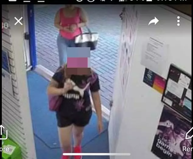Images of the two women, dubbed the 'butt plug bandits' have been shared on social media.