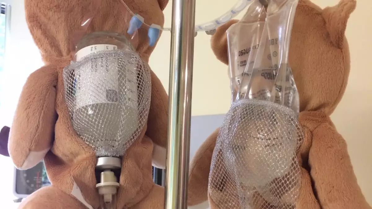 Twelve-Year-Old Girl Creates Teddy Bear Device To Make IV Drips Less Scary