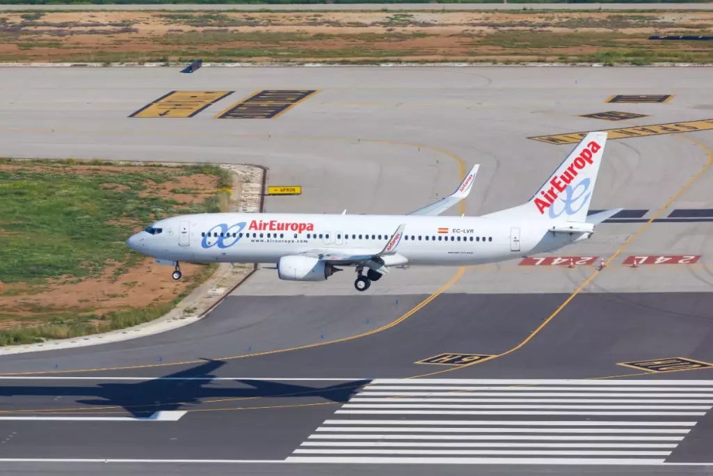 Stock image of Air Europa plane.