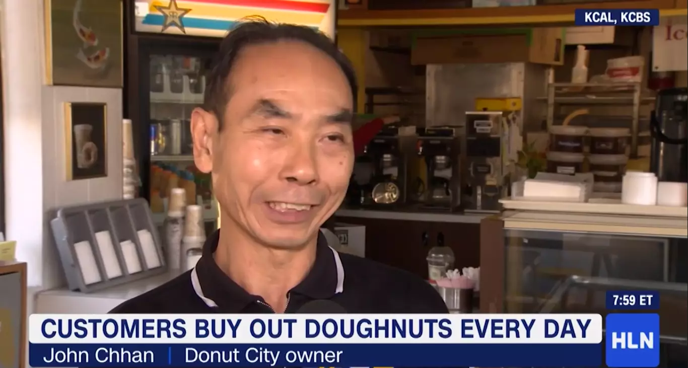 John Chhan, Donut City Owner.