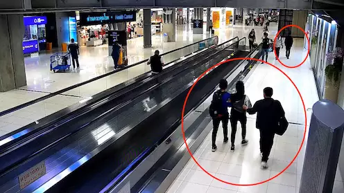 Shocking Video Footage Shows Woman Being Kidnapped At Bangkok Airport