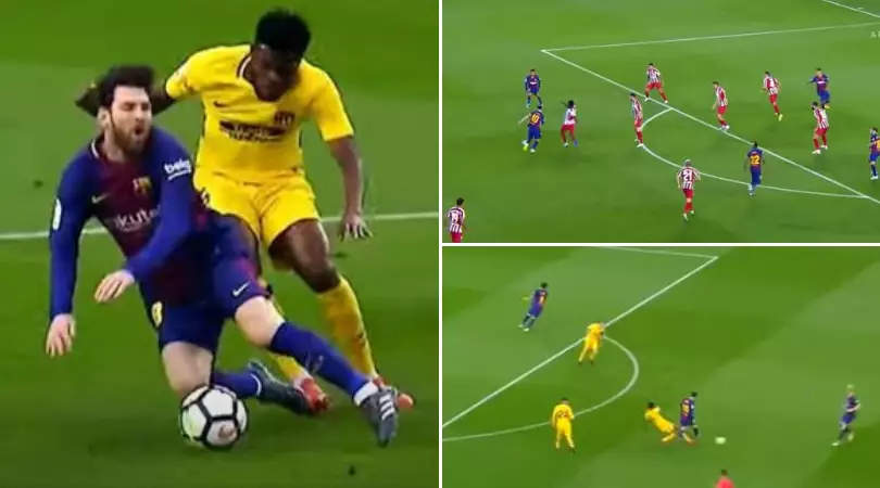 Video Shows Thomas Partey Bullying Lionel Messi And Making Him Look Like An Amateur Footballer