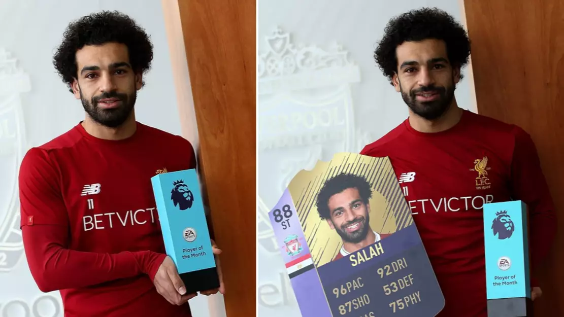 Mohamed Salah Wins Player Of The Month Award And Receives One Of Greatest FIFA Cards Ever