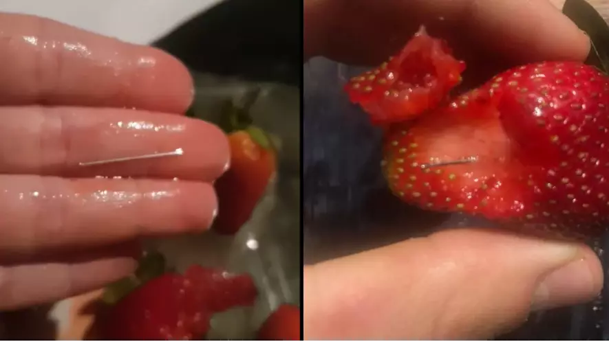 Woman Arrested After 'Deliberately' Putting Needles Into Supermarket Strawberries