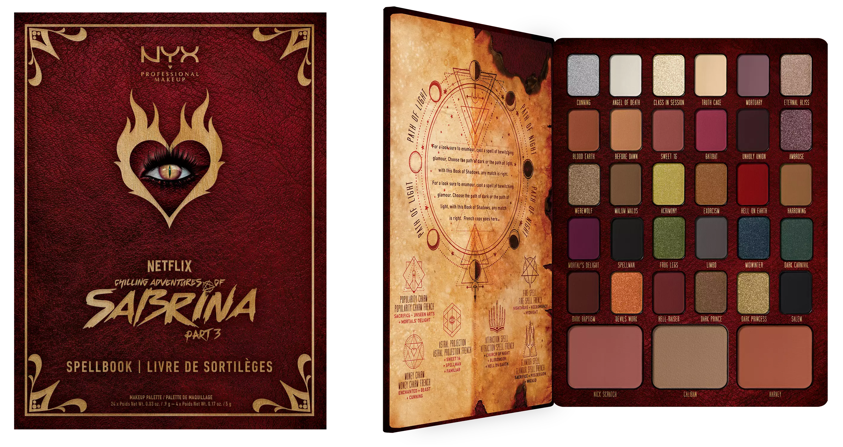 The Spellbook palette contains 30 shades and is priced at £35 (