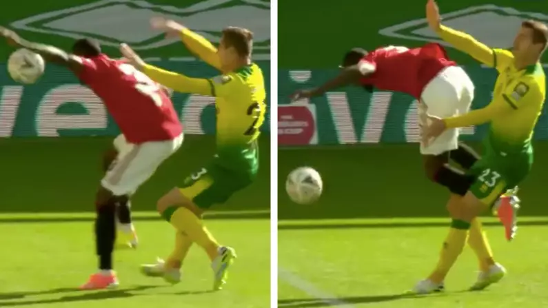 Eric Bailly Produces The Most Theatrical Dive Of The Season Against Norwich