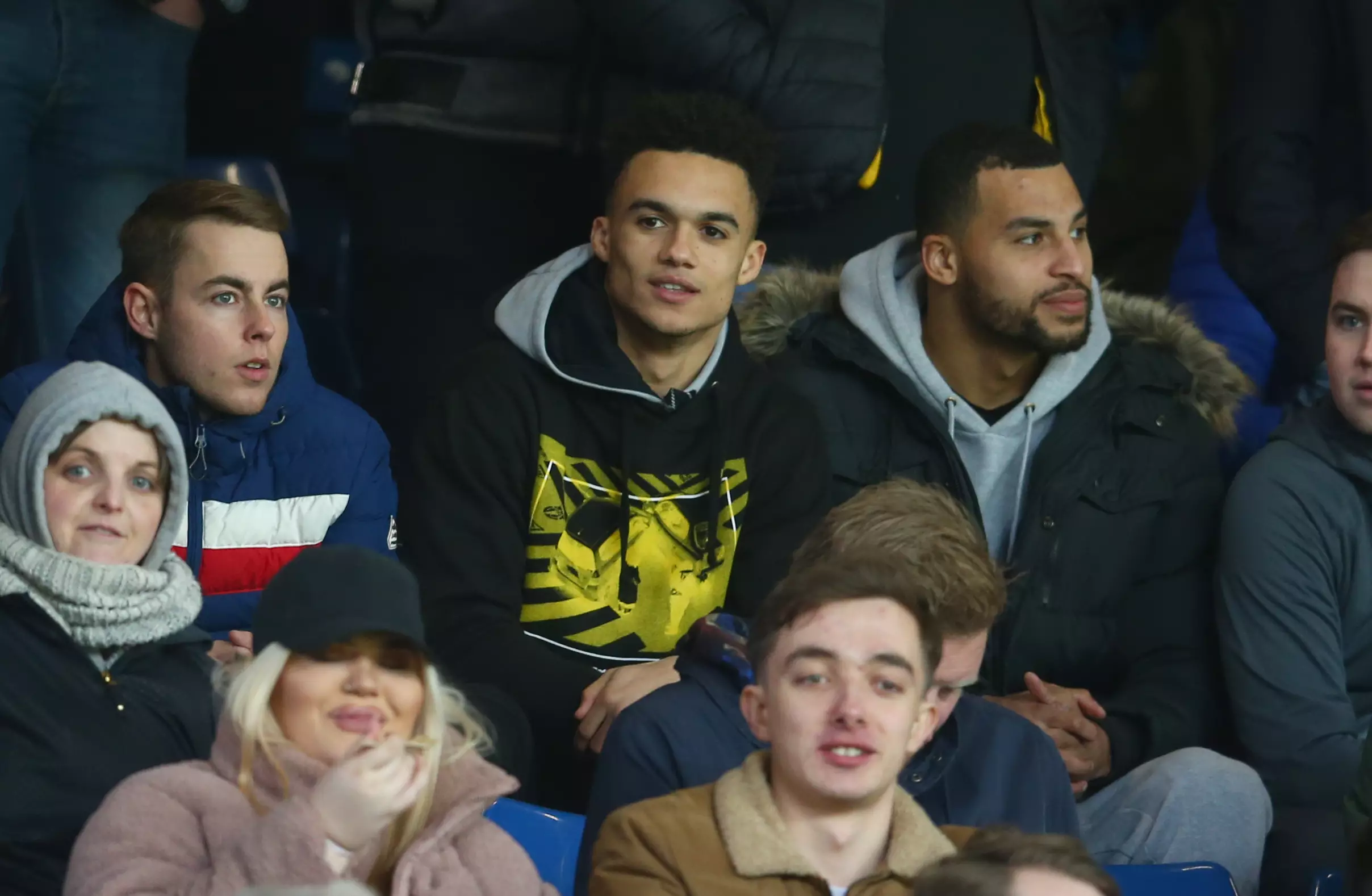 Robinson in the crowd watching Wigan. Image: PA Images