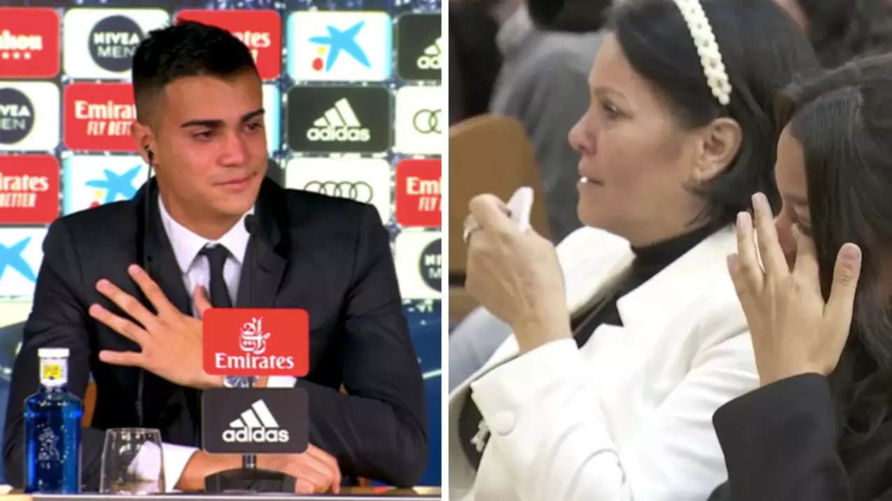 Reinier Jesus And His Family Overcome With Emotion In First Real Madrid Press Conference 