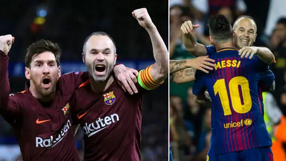 Andrés Iniesta Hands Lionel Messi The Ultimate Compliment 