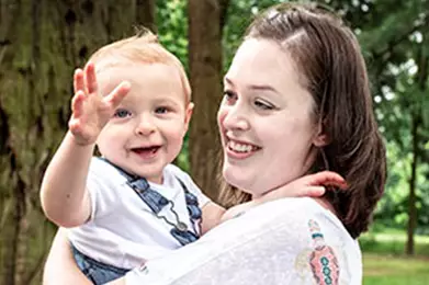 Frances was able to have a baby of her own through IVF (