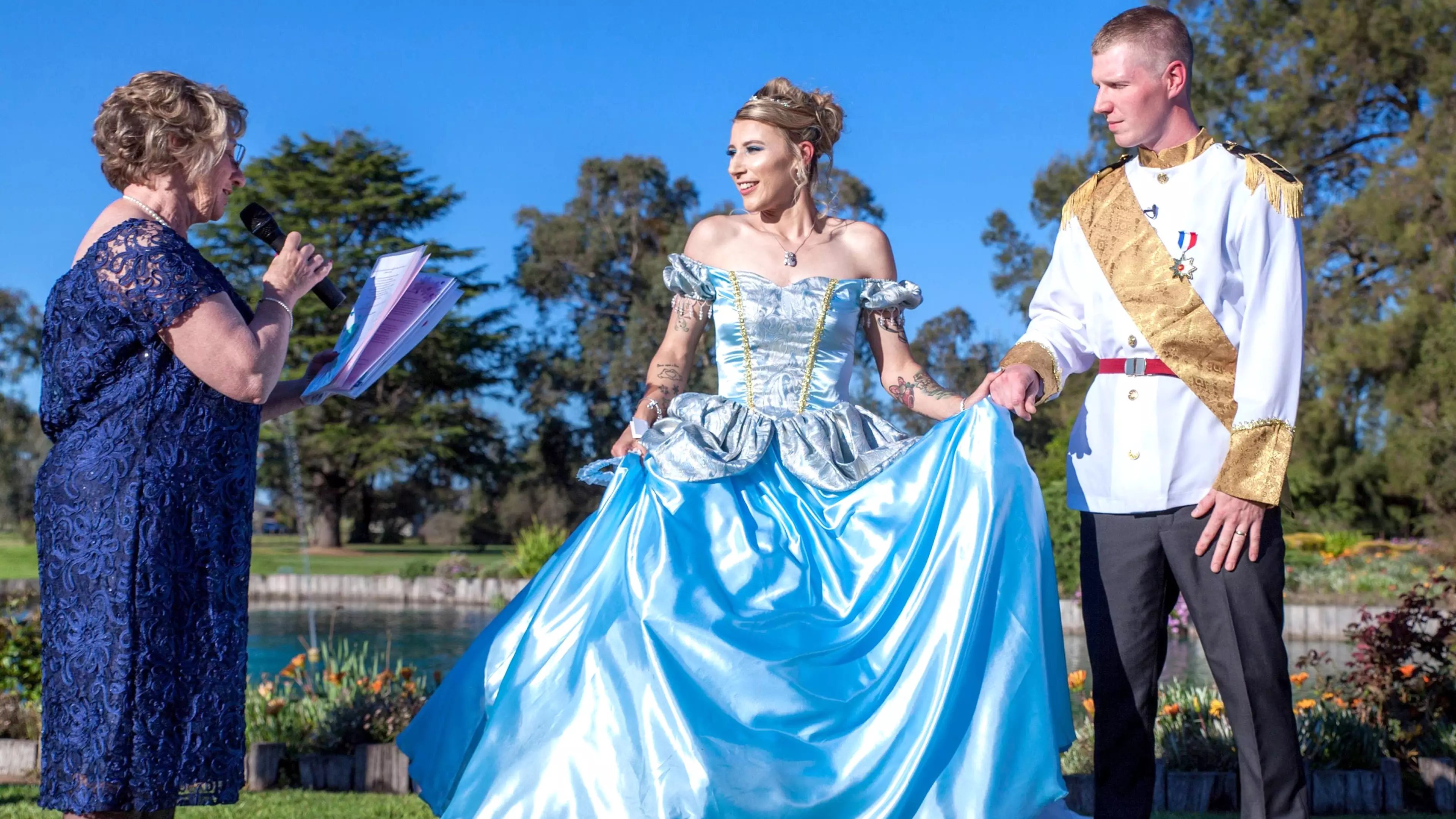 Disney Obsessed Bride Throws Cinderella-Themed Wedding And Casts Her Guests As Characters
