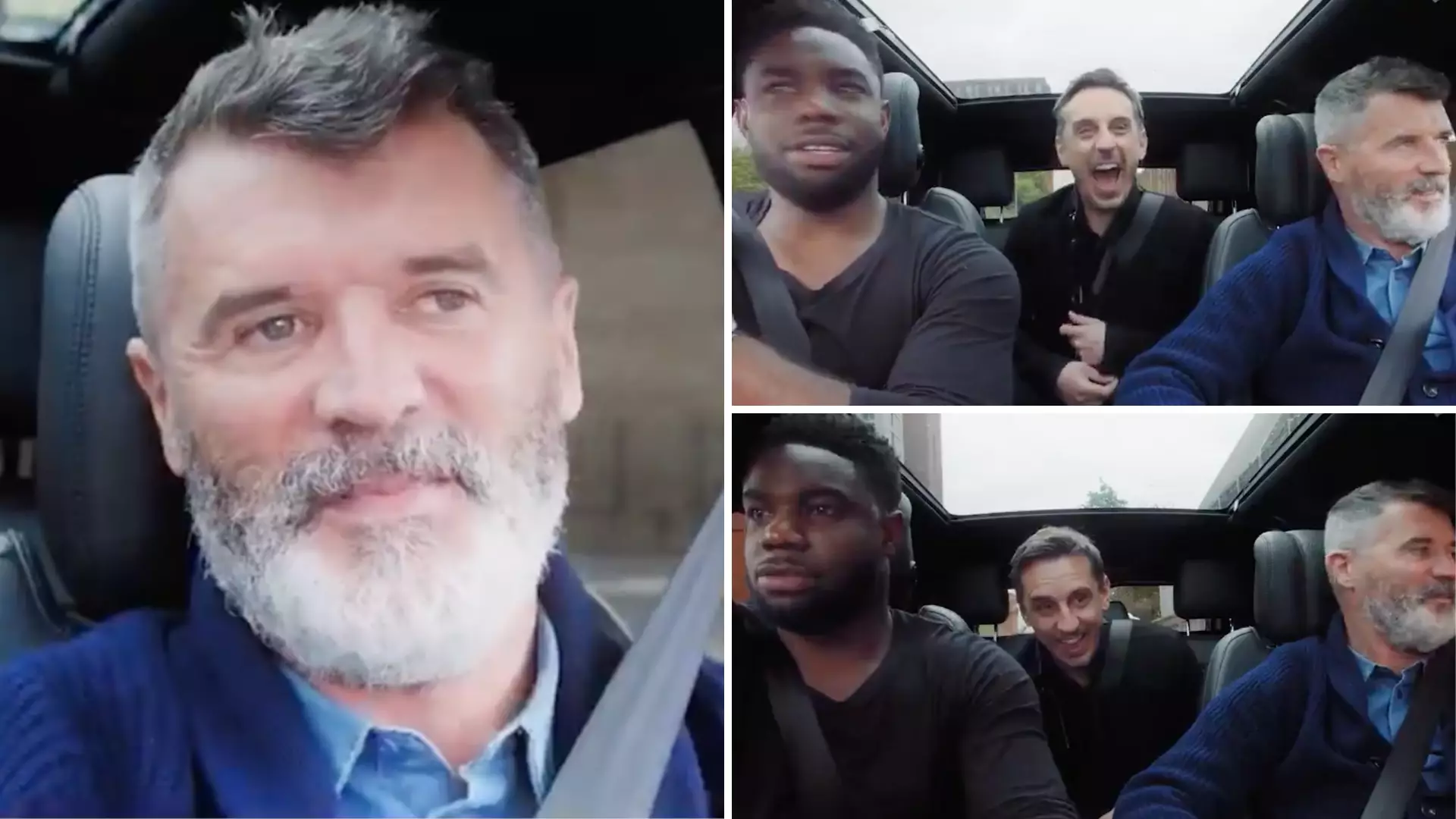 Roy Keane And Micah Richards Joined By Special Guest Gary Neville In Latest Episode Of Wembley Road Trip