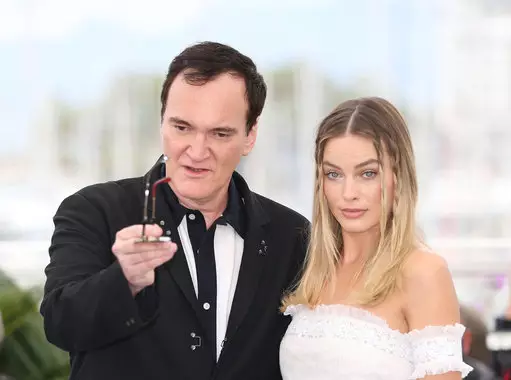 Quentin Tarantino and Margot Robbie at Cannes Film Festival.