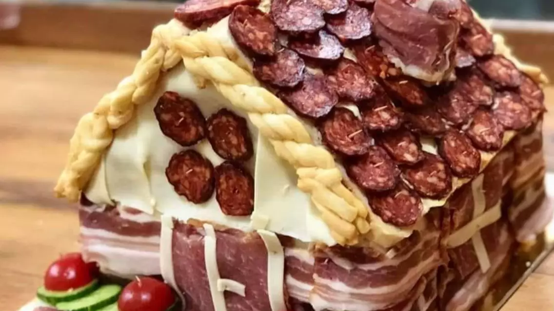 People Are Ditching Charcuterie Boards To Make Meat And Cheese Chalets