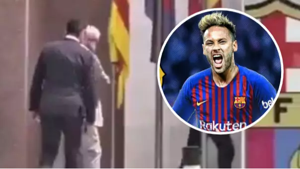 Neymar's Lawyers Spotted Entering Barcelona's Offices This Morning