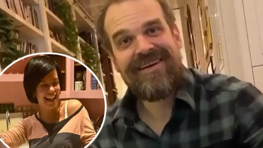 Stranger Things' David Harbour And Lily Allen Troll Influencers With Gift Exchange 